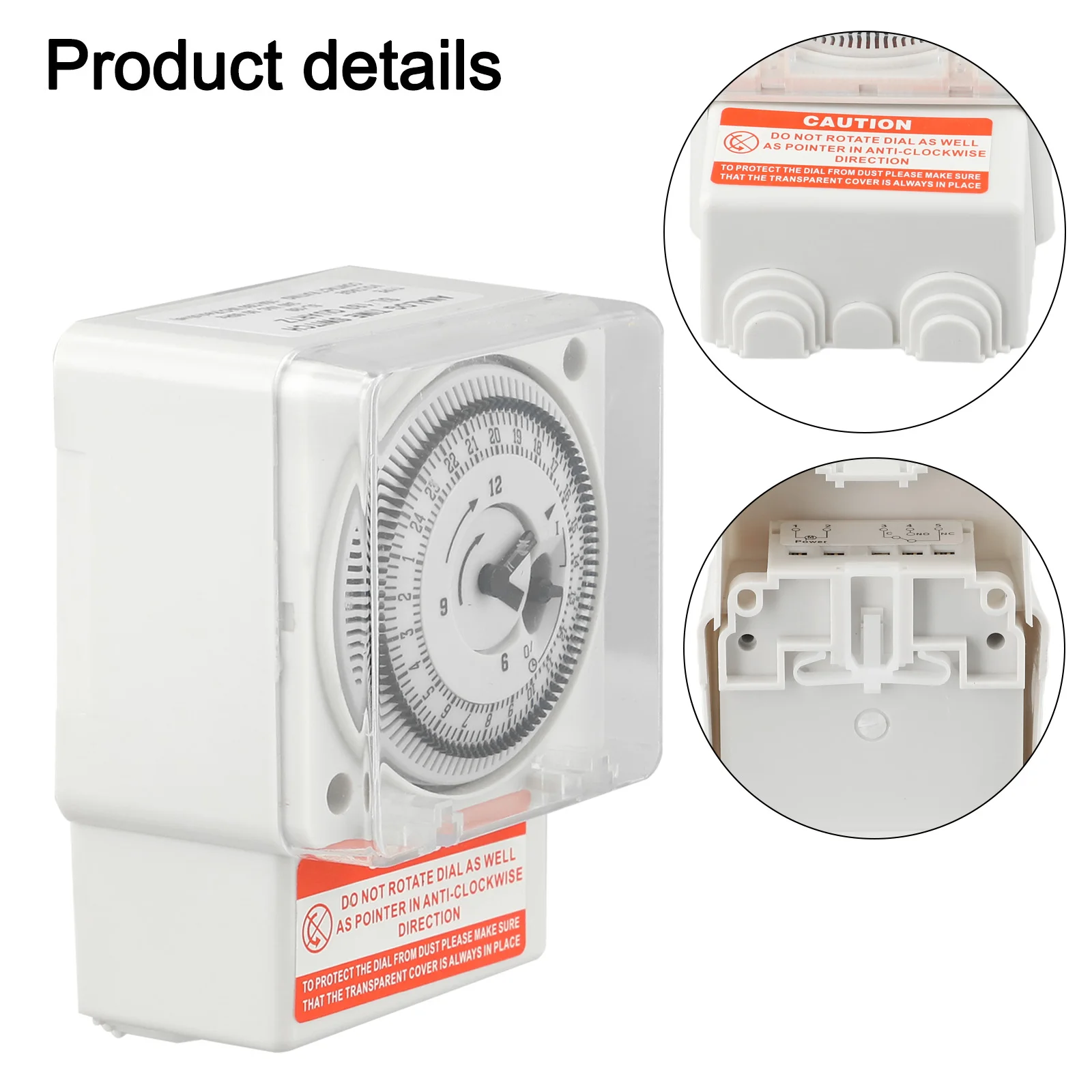 for Time Controller Mechanical Timer Cooking Cookies Easy Installation Flame Retardant Material Rigorous Quality Inspection