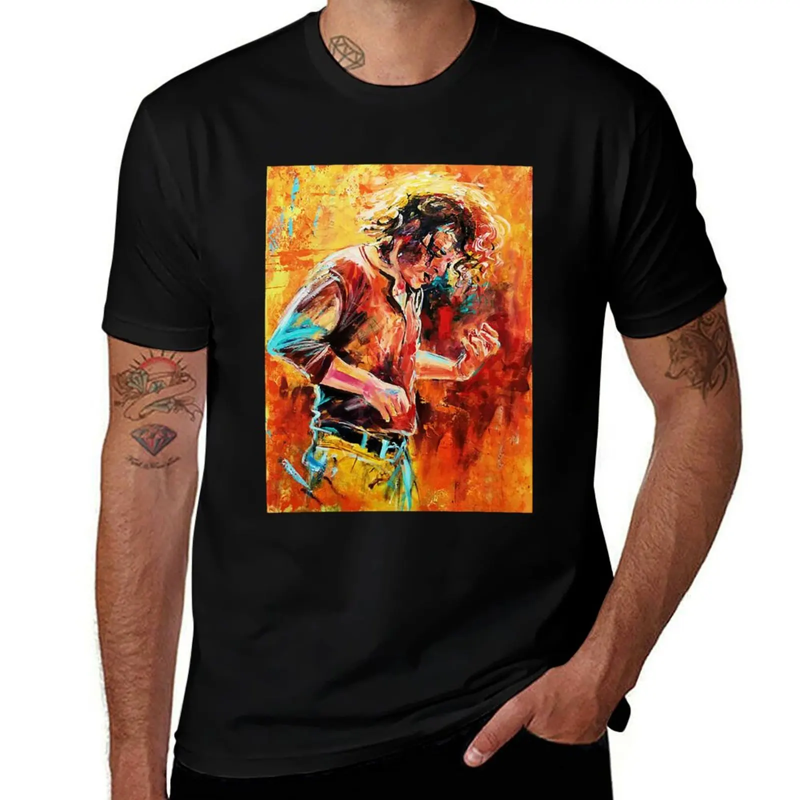 painting cocker T-Shirt vintage graphic tee oversized graphic tee summer shirt for a boy clothing for men