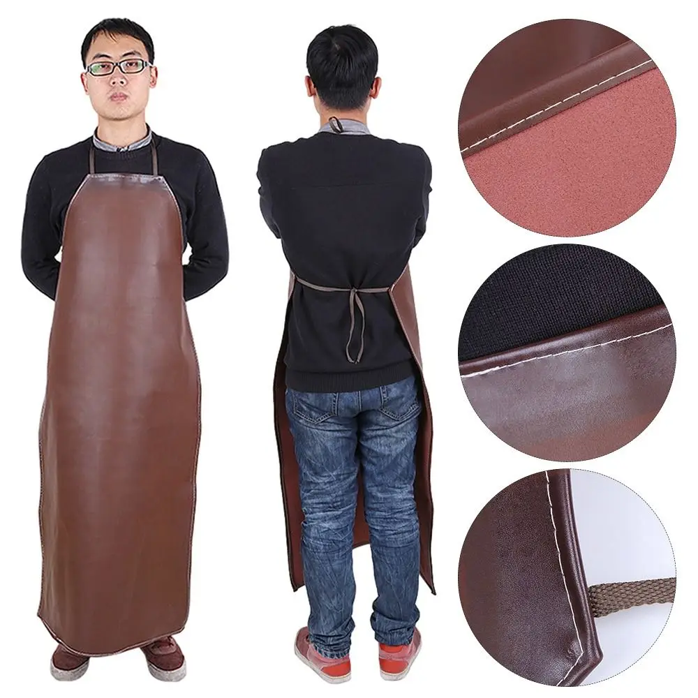 Safety Leather Welding Apron Thermal Insulation Flame Resistant Welder Protective Aprons Anti Scalding Aprons