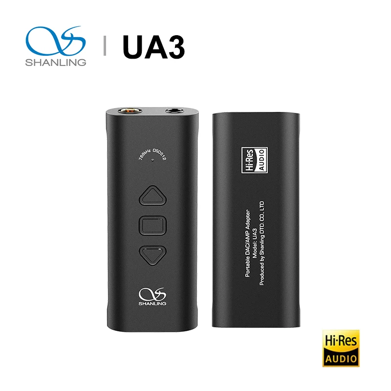 SHANLING UA3 Mini Portable USB DAC Audio Cable Headphone Amplifier AK4493SEQ Type-C to 3.5mm/4.4mm for Switch/PC/Phones