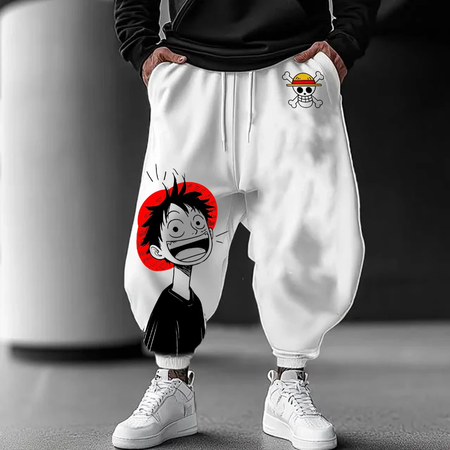 

One Piece Collaboration 2025 Best-selling Autumn Daily Life Commuting Sports Men's Pure Cotton Long Pants and Sweatpants