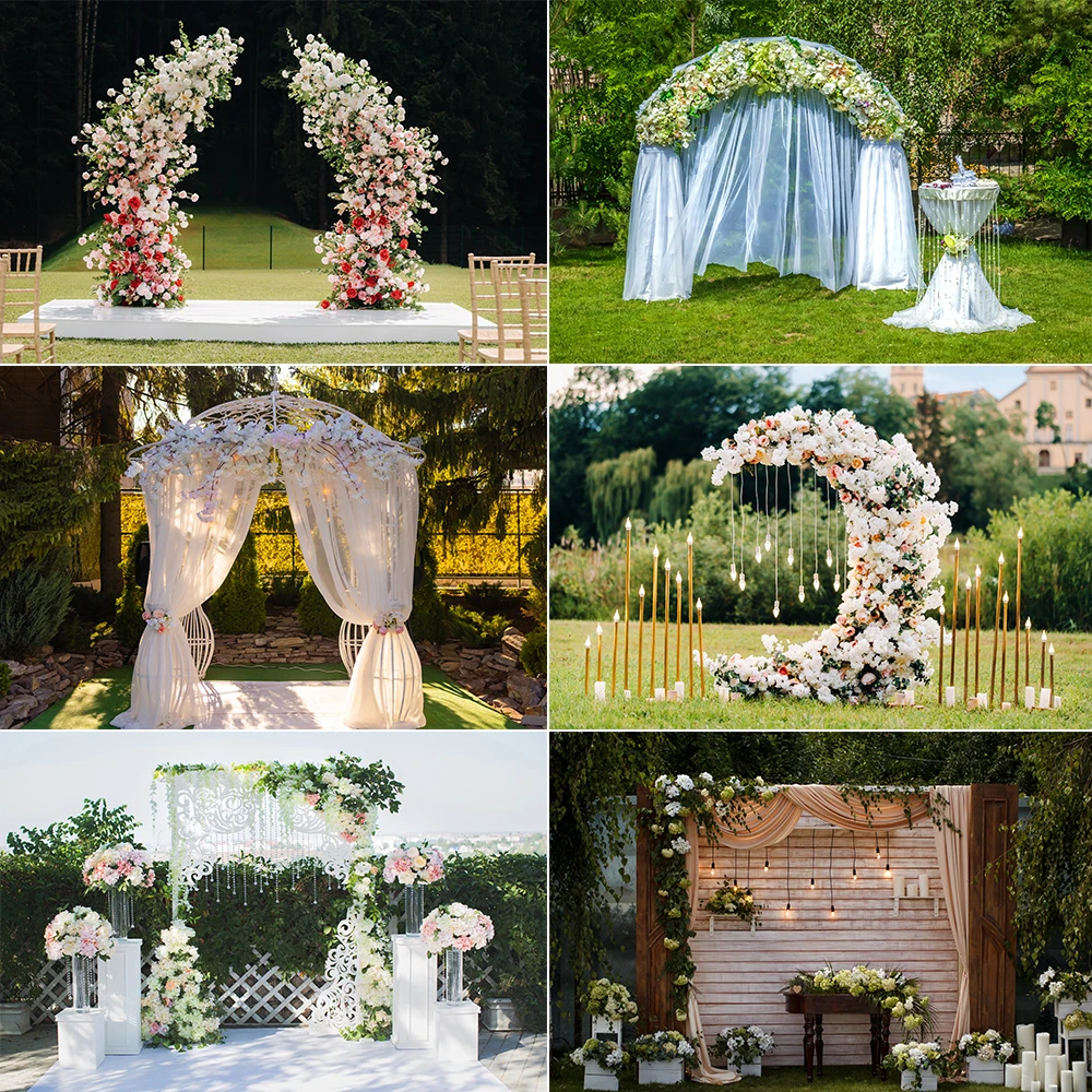 

Flower Curtain Wedding Photography Backgrounds Floral Garland Wall Engagement Party Decoration Photophone Photocall Backdrop