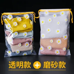 Flower Daisy Storage Bags Portable Travel coulisse vestiti scarpe Organizer trucco impermeabile borse da toilette borsa da imballaggio