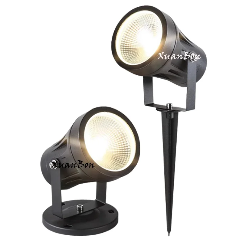 Dimmable 5W 10W 15W Outdoor LED Waterprof  Lawn Lamp Garden Lights Landscape Spike Bulb IP65 Led Light Garden Path Spotlights
