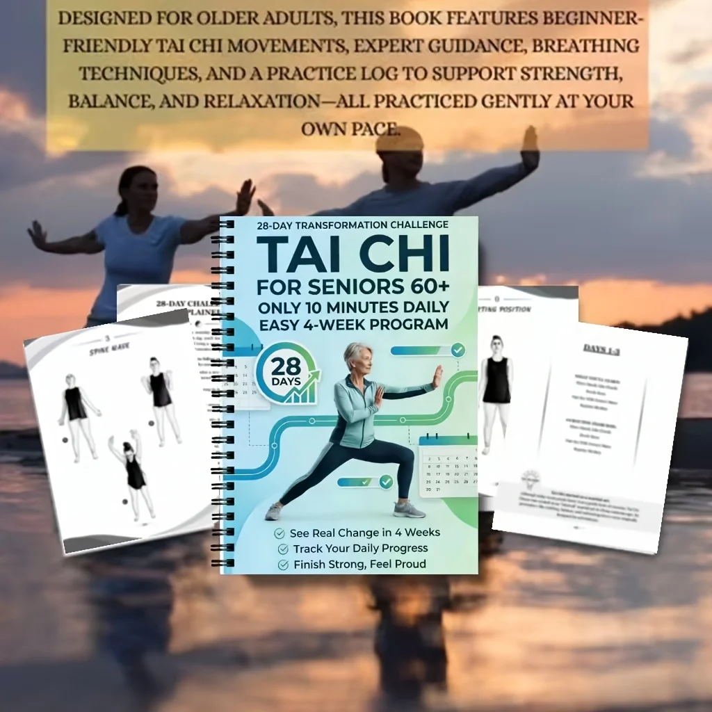 Tai Chi Chuan Handbook for Seniors & Beginners - Spiral Bound, Progressive Daily Exercises, Gentle Routines for Fitness