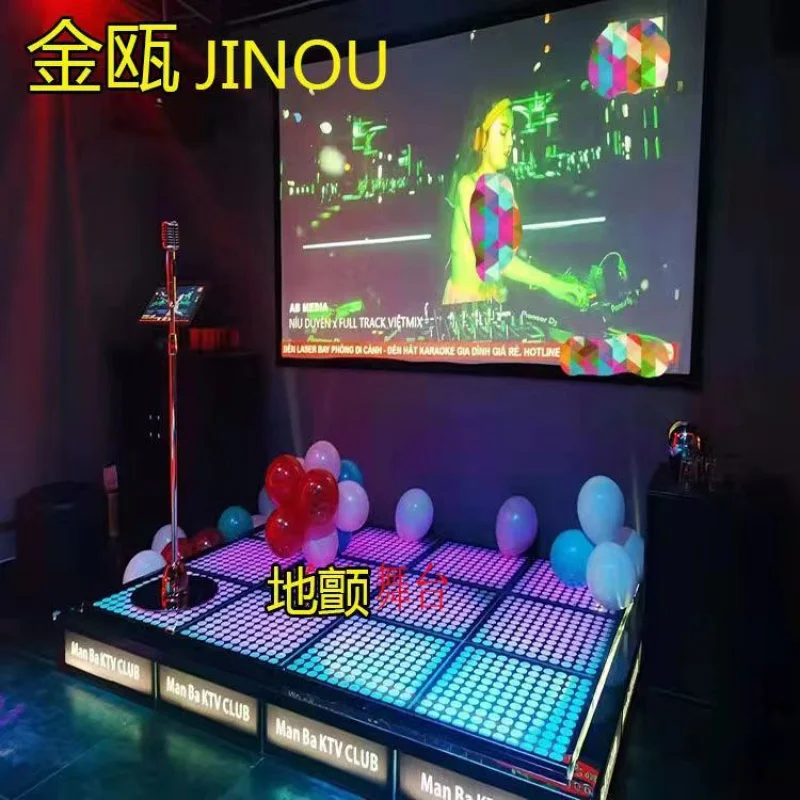 Custom. Factory Direct Sale Bar Disco Stage Roller Skating Rink KTV Outdoor Jumping Stage Internet Celebrity Spring Glass Floor