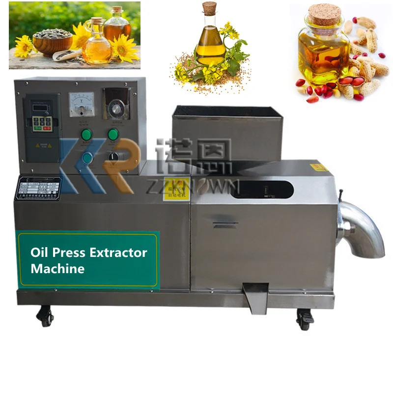 Multifunctional Household Sesame Oil Pressing Equipment Automatic Commercial Screw Peanut Walnut Oil Press Extractor Machine