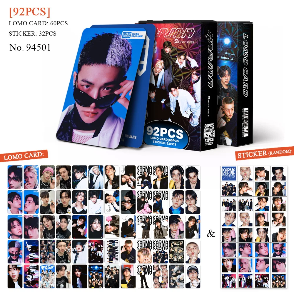 

92 LOMO small cards SKZOO new album peripheral chain photo cards stickers collection cards