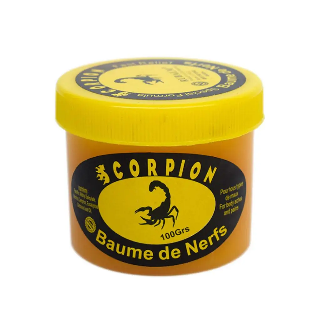 Scorpion Peppermint Cream, Reumatismo, Dor Lombar, Ciática, Contusões, Cãibras, Alivia a Fadiga Muscular, 30g 100g