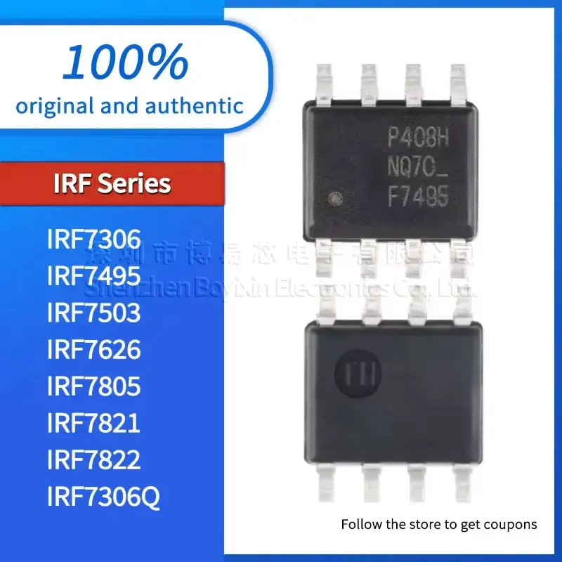 

5pcs/batch NEW IRF7306 IRF7495 IRF7626 Standard quality IRF7805 IRF7821 IRF7822 IRF7306Q