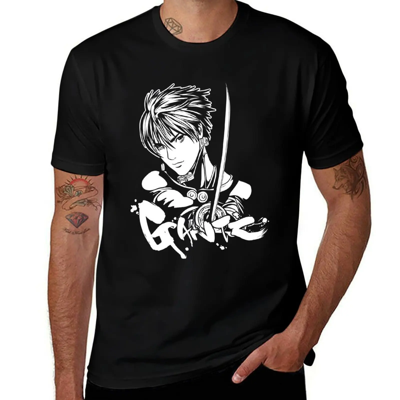 

GANTZ T-Shirt oversized t shirt Aesthetic clothing funny shirt cotton heavyweight t shirts for men
