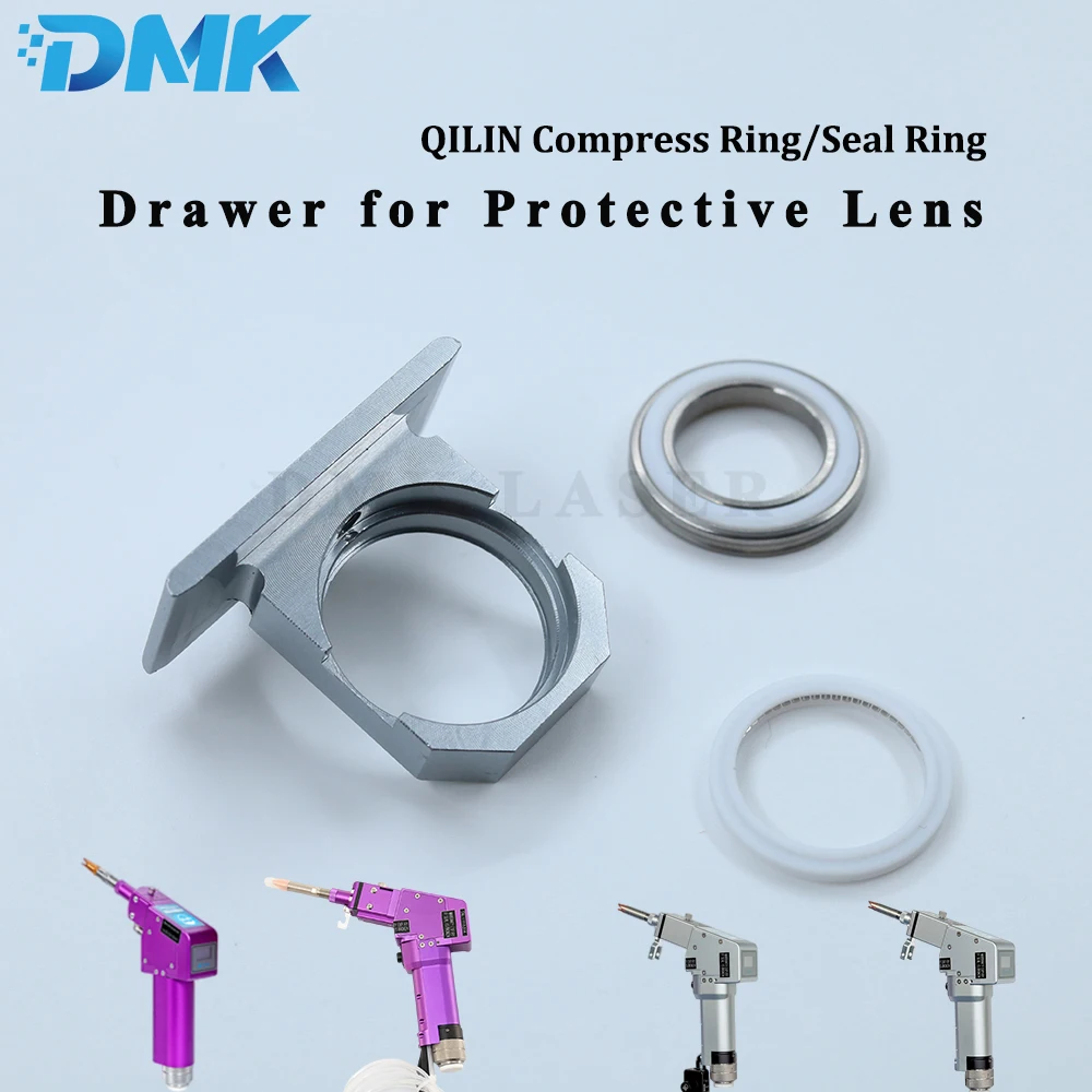 Drawer for Protective Lens of Qilin Laser Welding Head Spare Parts Protective Lens Drawer Seal Ring for Qilin Laser Welding Gun