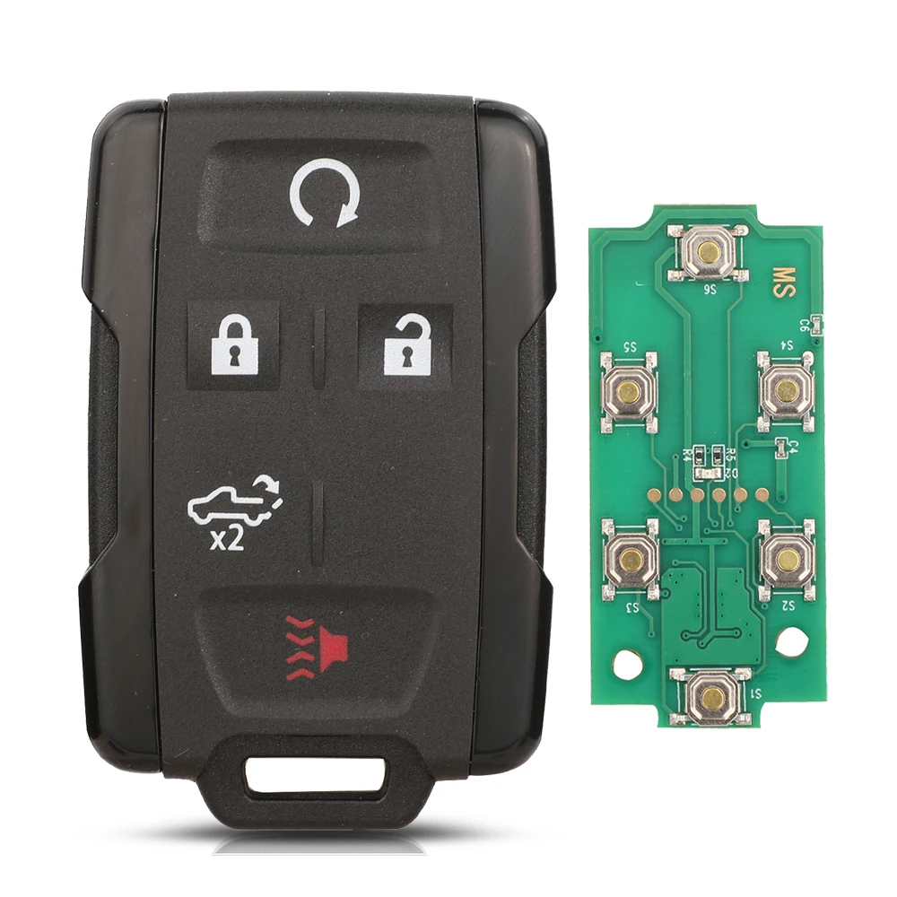 Jingyuqin 3/4/5/6BTN Auto Schlüssel 315Mhz Fernbedienung Fob Für Chevrolet Silverado Colorado 2014-2018 GMC Yukon M3N 32337100 13577770