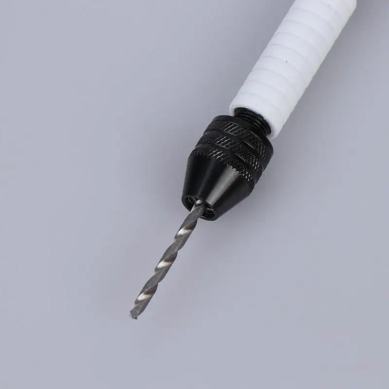 Mini-Mikro-Handbohrer aus Aluminium mit schlüssellosem Bohrfutter, HSS-Stahl-Spiralbohrer, Holzbearbeitungs-Bohrwerkzeug, manueller Handbohrer – Detail 20