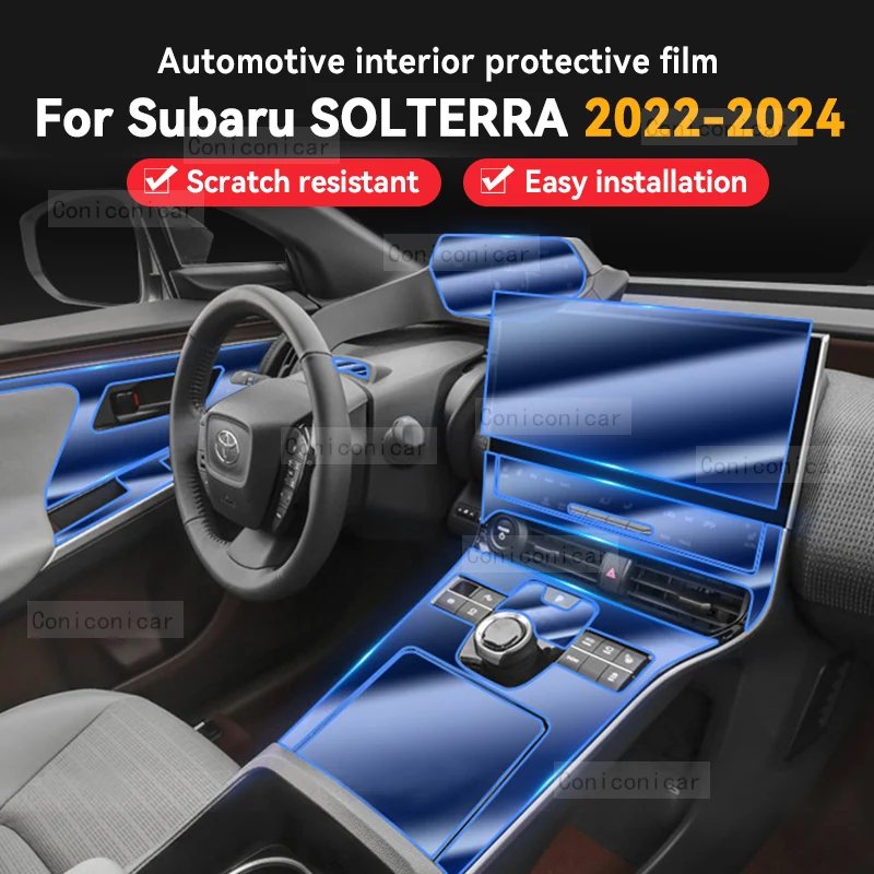 

For SUBARU SOLTERRA 2022-2024 Car Gearbox Panel Film Dashboard Screen Protective Sticker Interior Anti-Scratch TPU Accessories