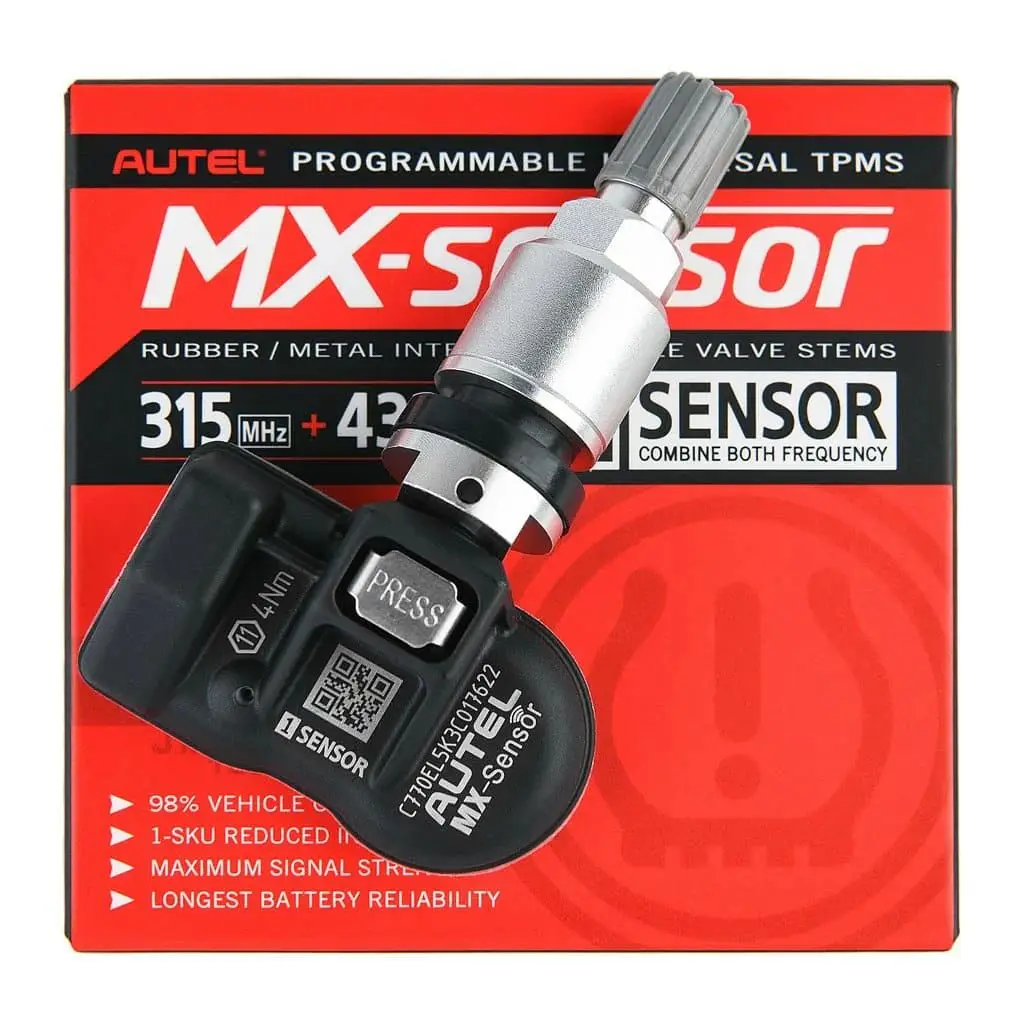 4 قطعة Autel TPMS MX-الاستشعار 315 ميجا هرتز و 433 ميجا هرتز 2in1 أجهزة استشعار ضغط الإطارات الصيف الإطارات تبادل المشبك العالمي في