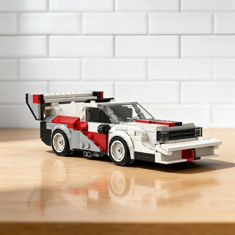 

389pcs MOC Audiee Sport Quattro S1 PIKES PEAK Rally City Champions Model Building Blocks Creative Gift DIY Display Decor Adult