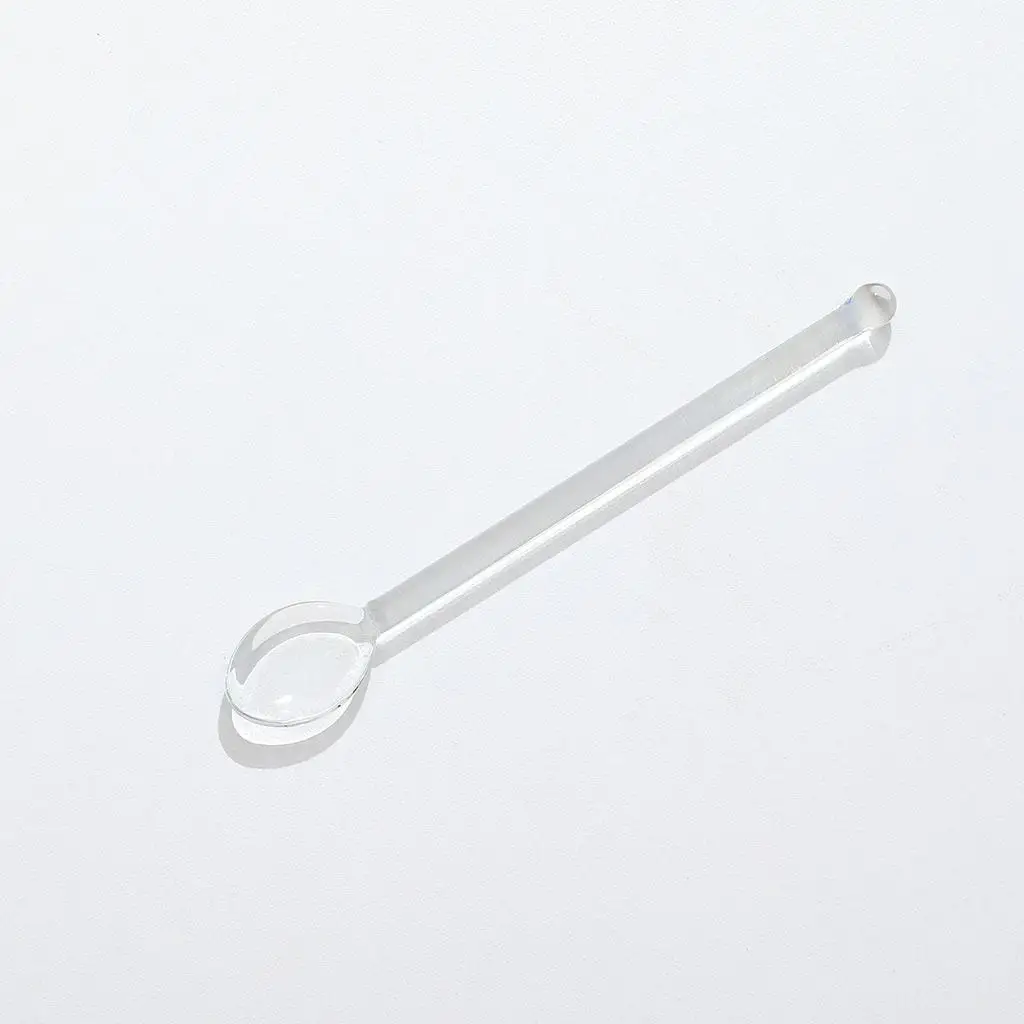 10x Glass Teaspoons Dishwasher Safe Long-Handled Ice Tea Spoon for Milks