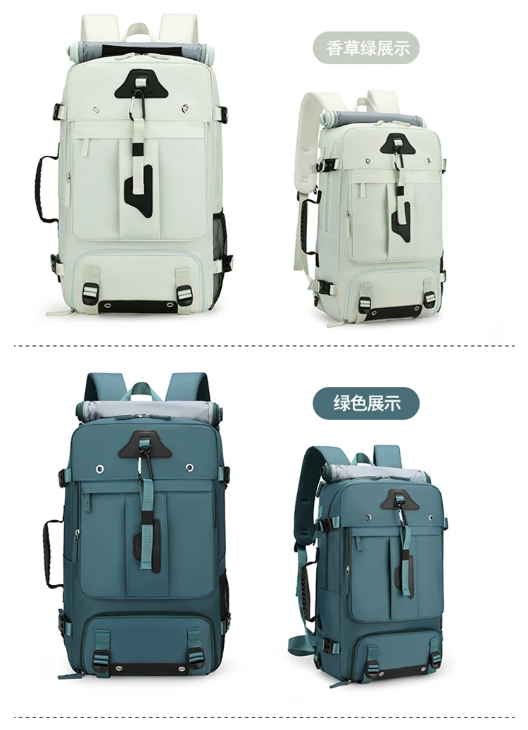 Reiserucksack, Handgepäck-Rucksack, robuste, umwandelbare Reisetasche, passend für 15,6-Zoll-Laptops für Männer und Frauen – Detail 3