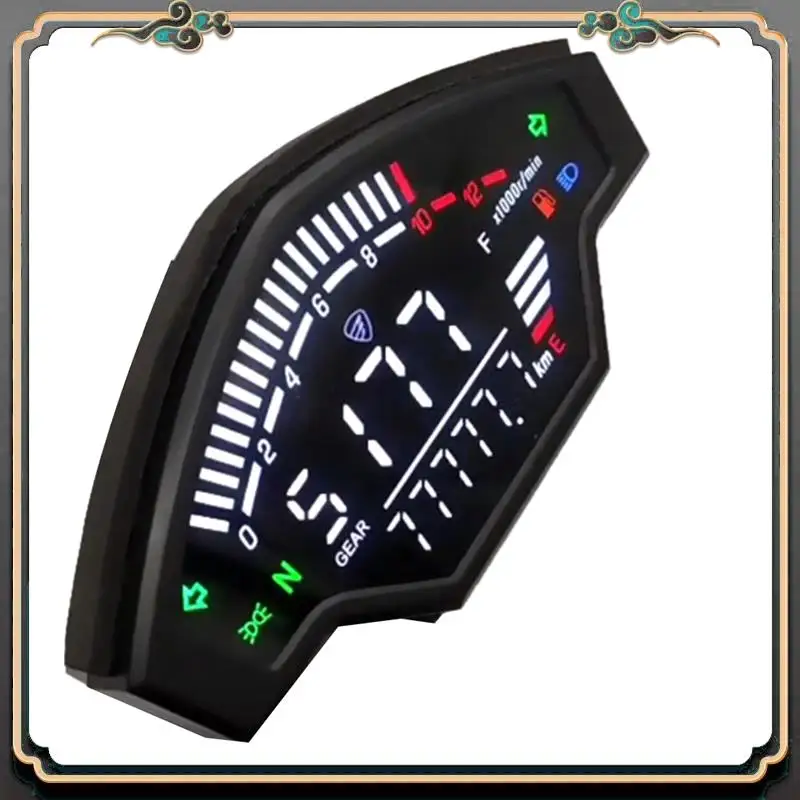 

M45K-Motorcycle Speedometer Meter Odometer For Italika Vort-X 200 AKT200 Gear Speed Meter Oil Level Display Instrument Replaceme
