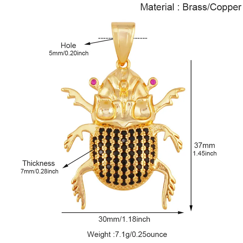 Trendy Owl Bird Ladybug Butterfly Animal Charm Pendant,Real 18K Gold Plated Necklace Bracelet DIY Handmade Jewelry Supplies R32