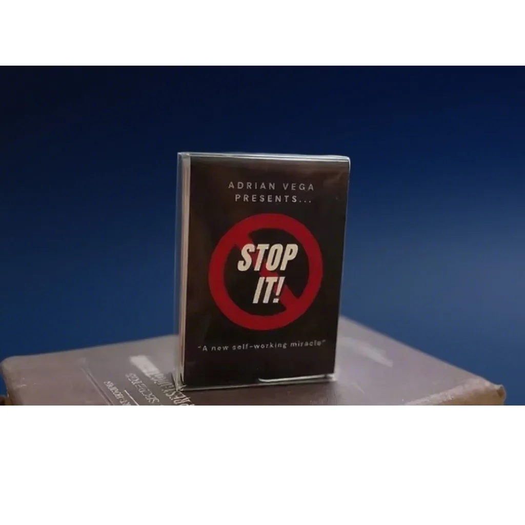 Pare-lo! Por Adrian Vega Card Magic Trick Decks Close Up Truques de Mágica Profissional Mágico Gimmick