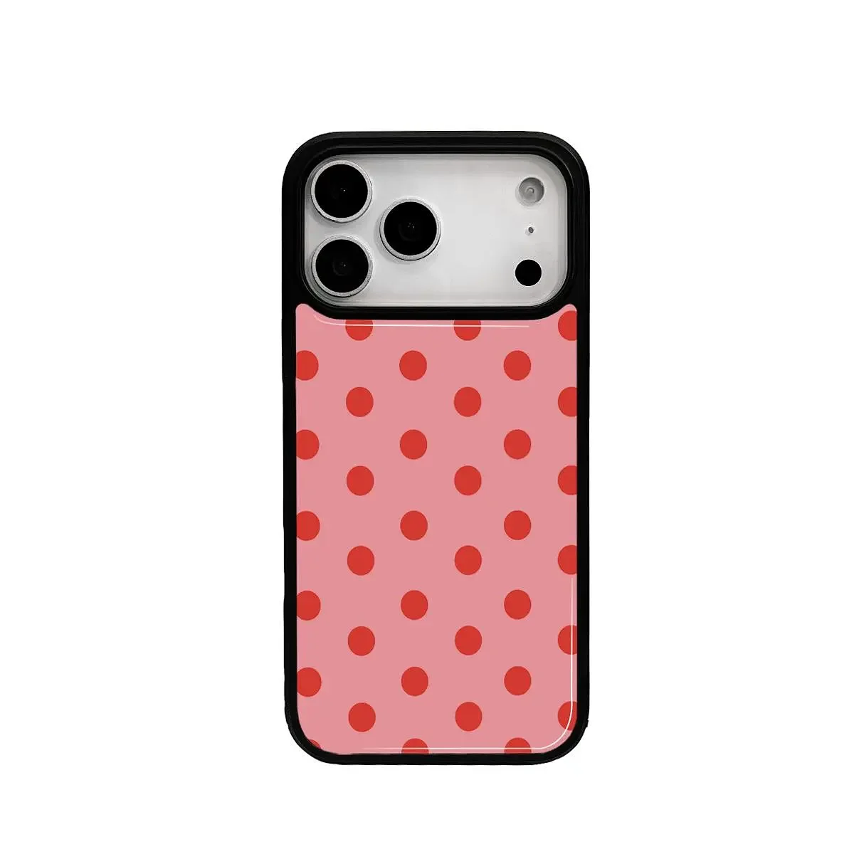 Minimalist White and Black Polka Dots Drop Glue Phone Case For iPhone 17 AIR 16 15 14 13 12 11 Pro MAX Plus Y2K Minimalism Cover view 5