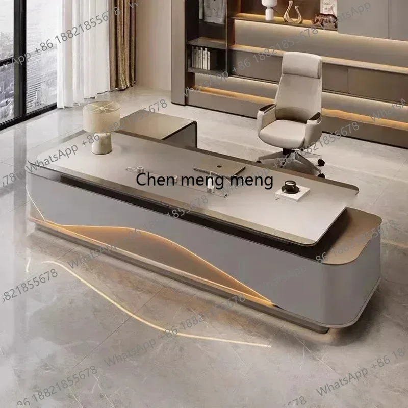 A114A178  L Shaped Modern Office Desk Executive Work Luxury Conference Computer Desk Manager Reading Escritorio Oficina Modern F