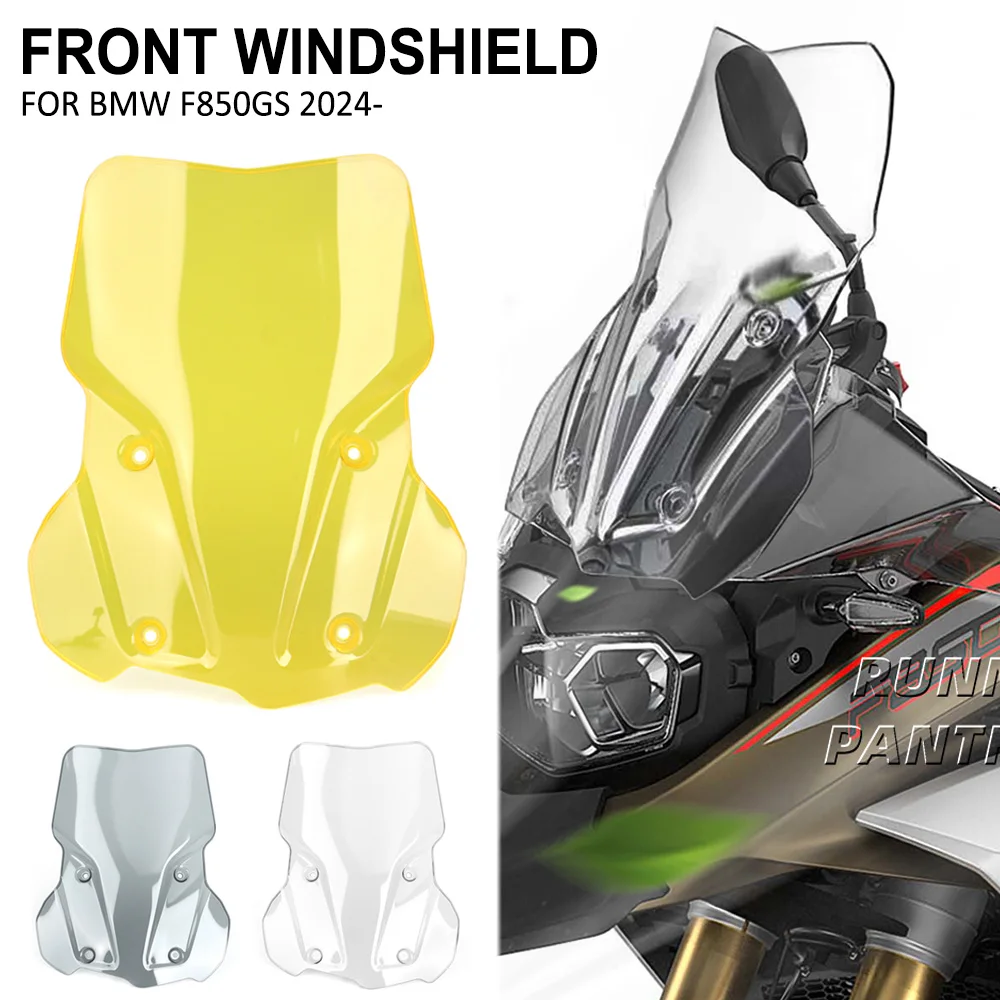 For BMW F850GS F 850 GS F850 GS 2024- Motorcycle Parts Front Windscreen Windshield Wind Screen Shield  Protector Deflector Guard