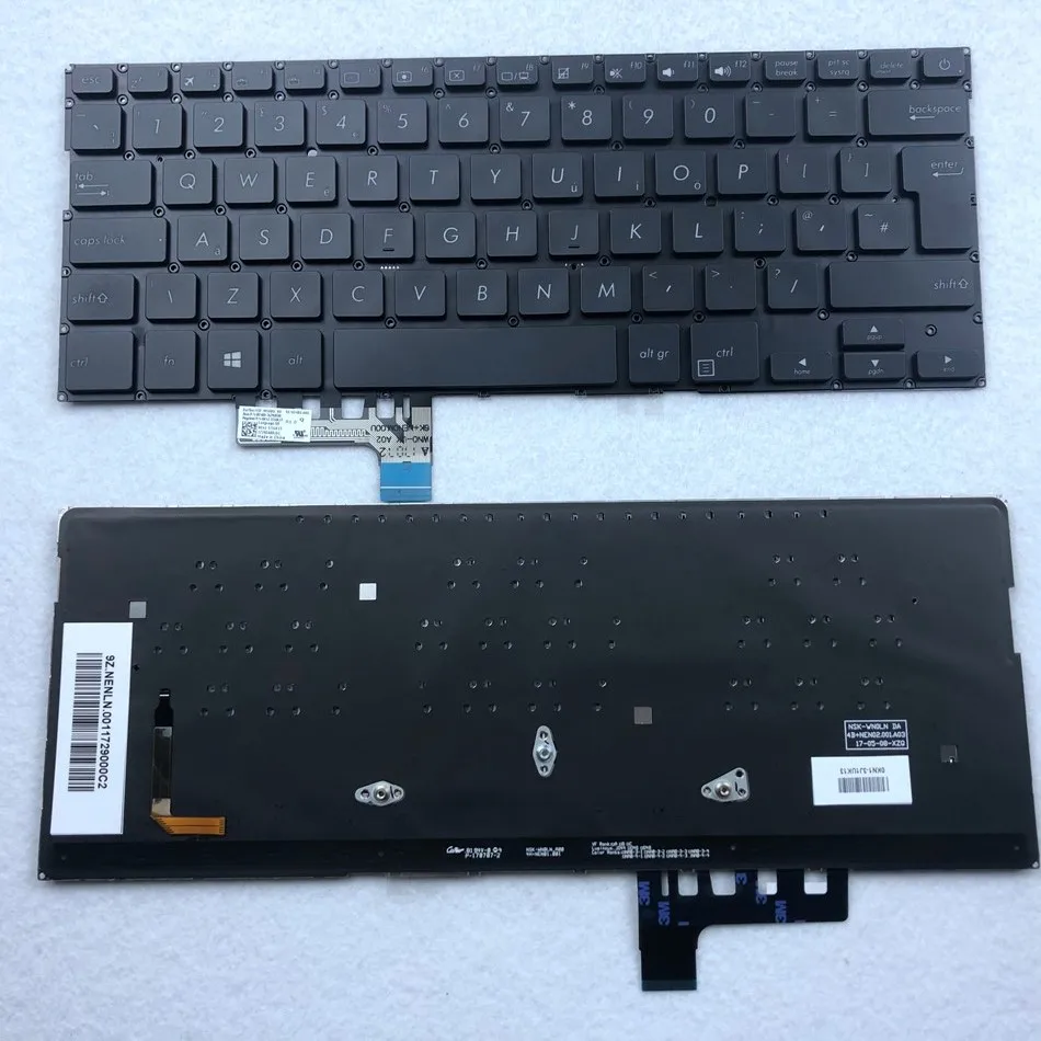 UK backlit black Laptop Keyboard for Asus ZenBook UX331U UX331UN NSK-WN0BU UK US Layout