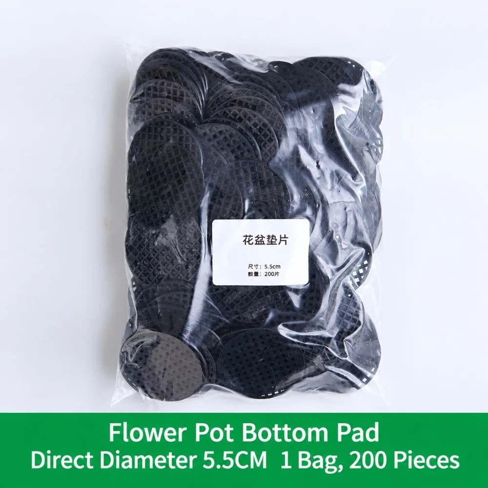 500/400/300/200/100/50/40Pcs Plastic Pot Hole Mesh Pad Round & Square Anti-Leak Flower Pot Drainage Screen Thickened Hollow Grid