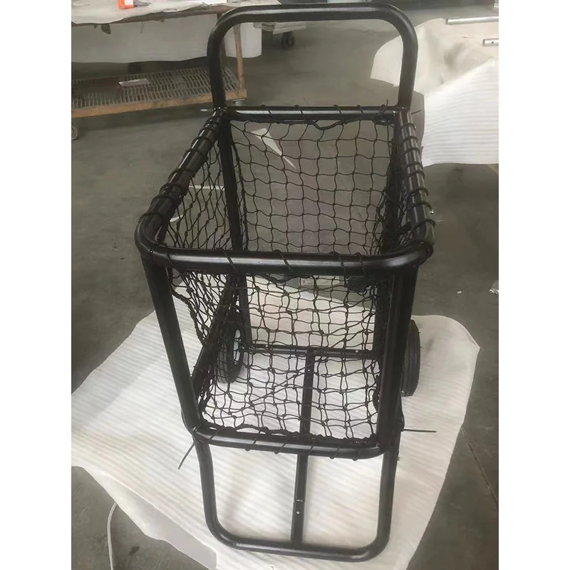 

Black Tennis Cart Bat Ball Cart Tennis tPick Up Cart Pick Up Basket Tennis Frame Ball Basket