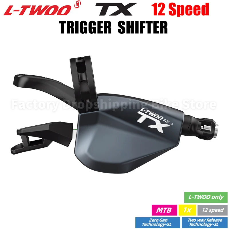 LTWOO TX 1x12 Speed MTB Bike Two Way Release Aluminum Trigger Shifter 12V Stabilize Damping System RD Original Bicycle Parts