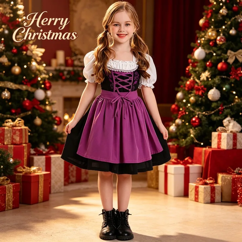 

Halloween Kids Costumes Multicolor School Activities Girls Costumes Cute Kids Beer Festival Skirts