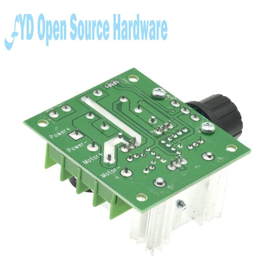 DC 12V 24V 30V 40V 13KHZ Auto PWM DC Regulator Regulator prędkości przełącznik regulatora prędkości 10A 50V 1000uF