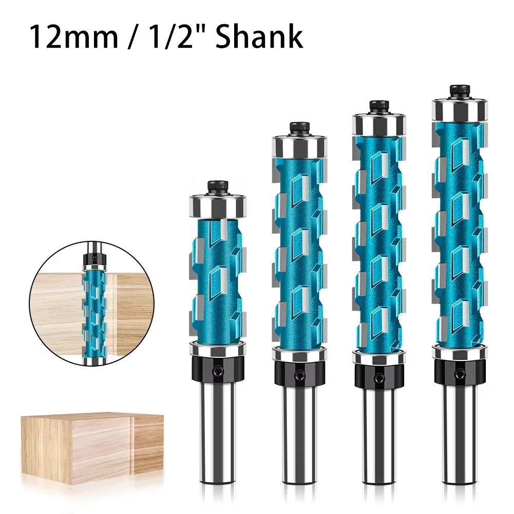 12mm 1/2-Zoll Schaft Doppellager Spiral-Schaftfräser für Holzkantenkopie, Gravur und Fräsbearbeitung
