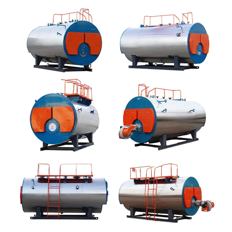 CE Certified WNS Series 1-20 Ton/H Oil Gas Fired Fire Tube Steam Boiler for Garment Textile Clothing
