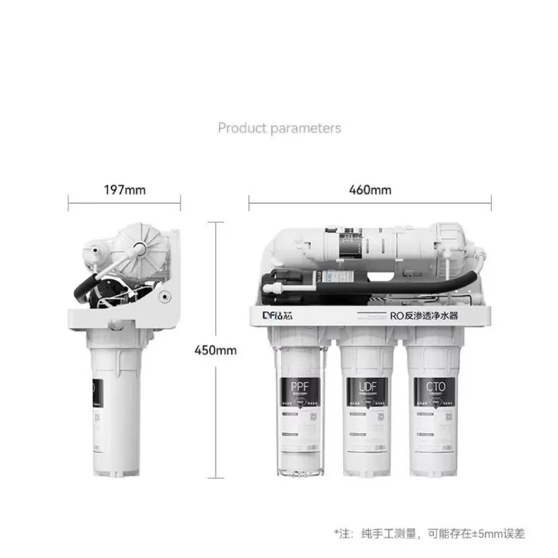 2025BLG Efficient 3-Stage Sink Reverse Osmosis Water Filter System Easy Installation Low Energy Outdoor Car Electric Plastic