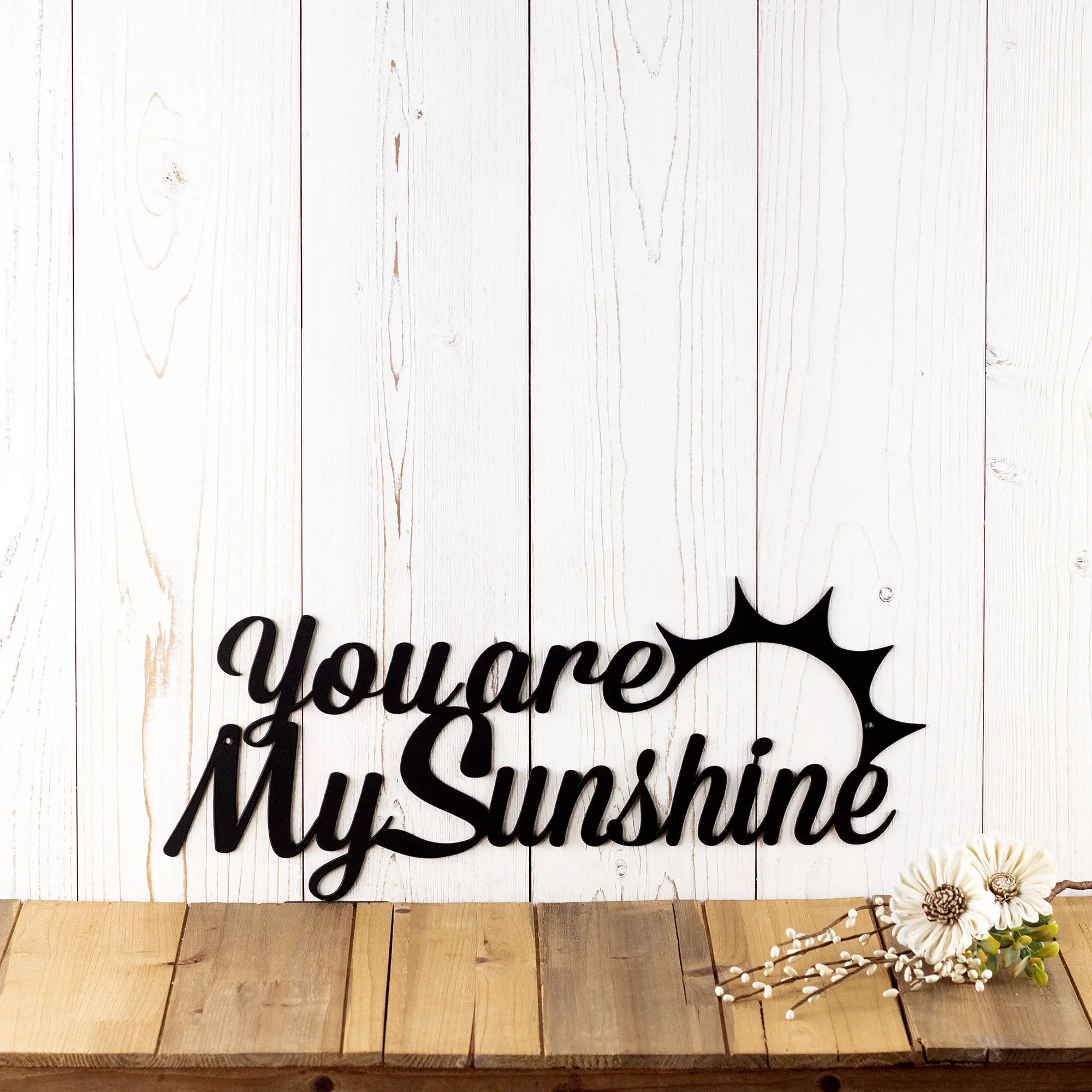 You Are My Sunshine Metal Wall Art, Metal Sign, Outdoor Sign, Metal Wall Decor, Love Quotes, Laser Cut Steel