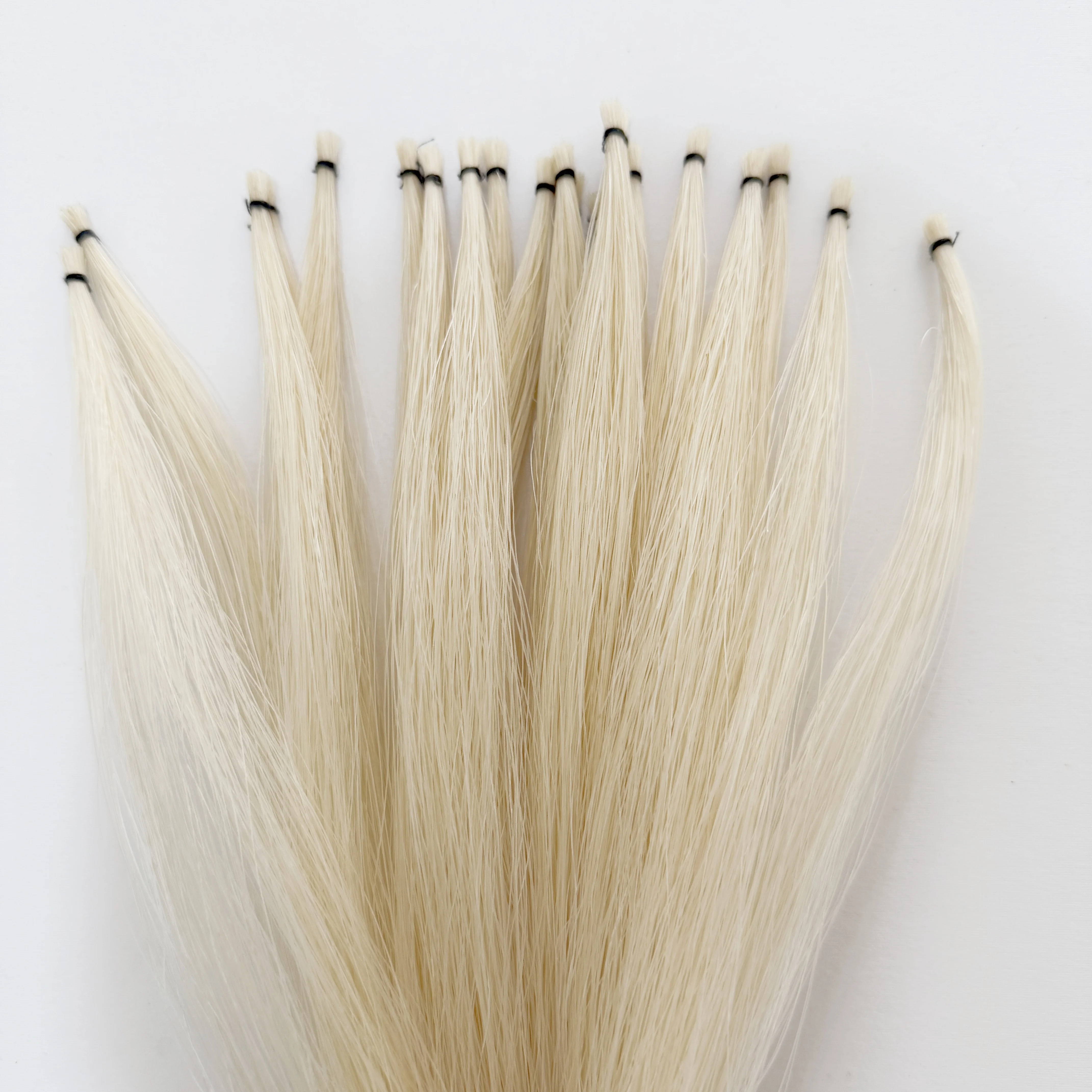 50 hanks Natural Horse Hair Black/White/Brown/Gray Horsehair Cello/Violin/Erhu Bow Replacment Hair