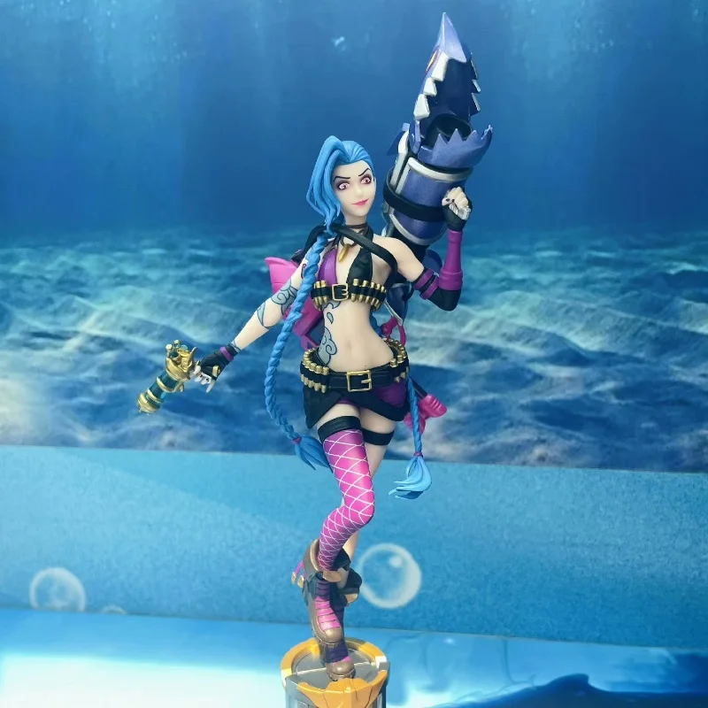 리그 오브 레전드 징크스 3D 펜 애니메이션 피규어, 공식 정통 게임 주변 책상 장식, 장식 모델 생일 선물