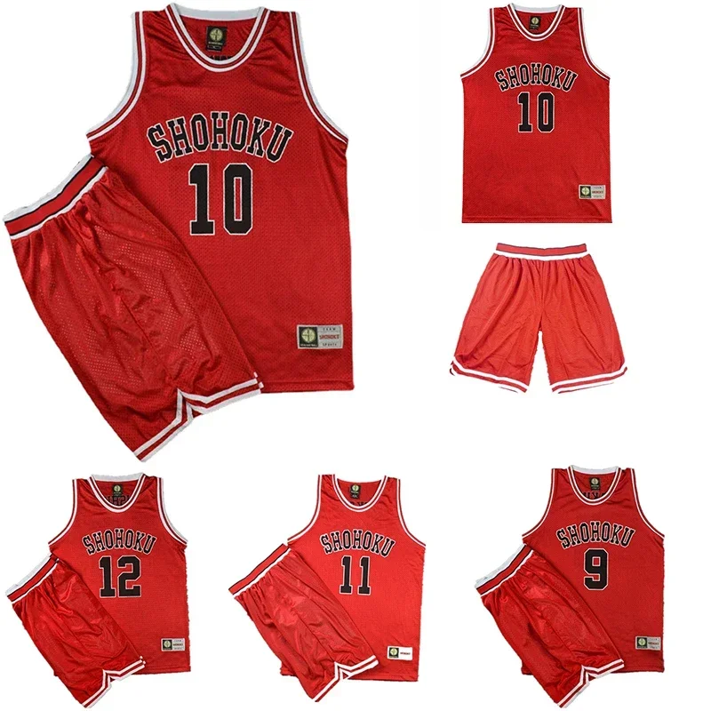 A Anime Slam Dunk cosplay costumes Shohoku basketball team jersey Sakura AGI Hanamichi Rukawa Jersey sports wear school uniform 