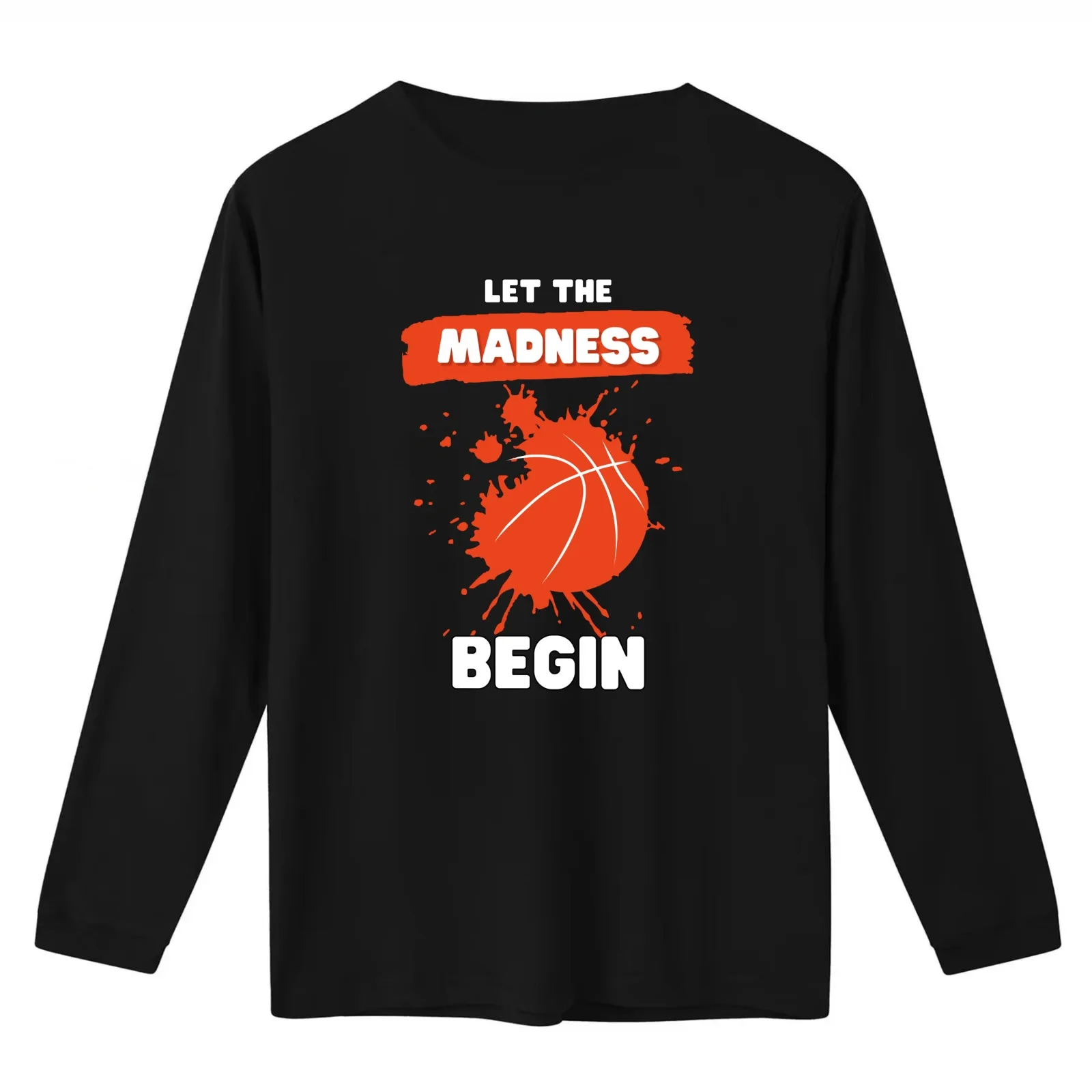 LET THE MADNESS BEGIN T-Shirt Summer Casual Cotton Tee Oversized Streetwear Tops Vintage Graphic Print Unisex Men Women