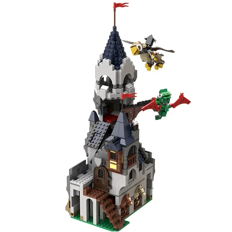 Fortress modelo moc tijolos de construção falcons menagerie castelo tecnologia blocos modulares presentes brinquedos natal diy conjuntos montagem