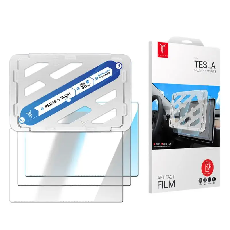 

Anti-skid Film Screen Protector For Model 3/Y 15 Center Control Touchscreen Tempered Glass 9H Anti-Scratch Shock Resistant