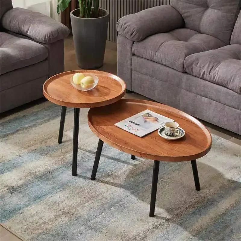 

Light Luxury Nordic Living Room Coffee Table Household Round Small Tea Table Multifunctional Creative Small Round Table