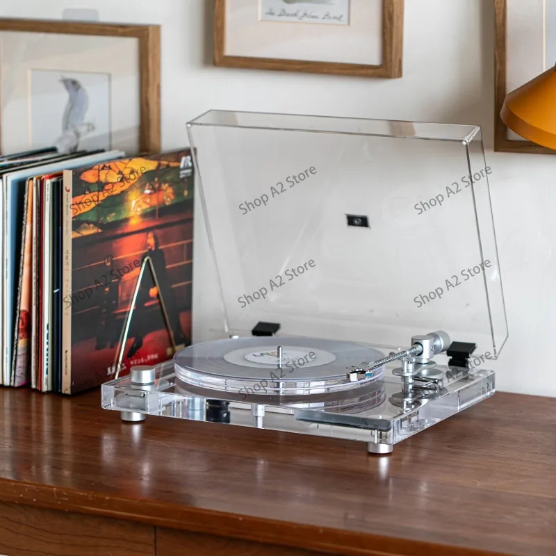 X10 transparent seven-color luminous vinyl record player LP Bluetooth phonograph high-value modern gift
