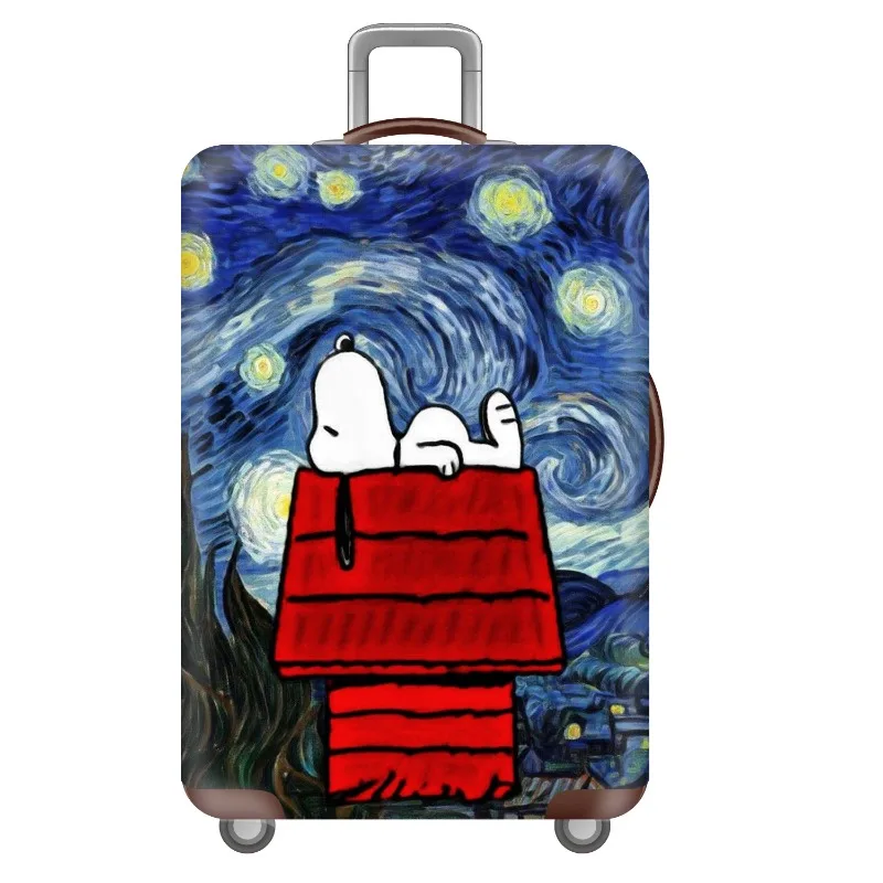 Snoopy Cartoon Luggage Protective Cover Zipper Suit for 18-32 Inch Bag Suitcase Covers Trolley Cover Travel Accessories Gifts