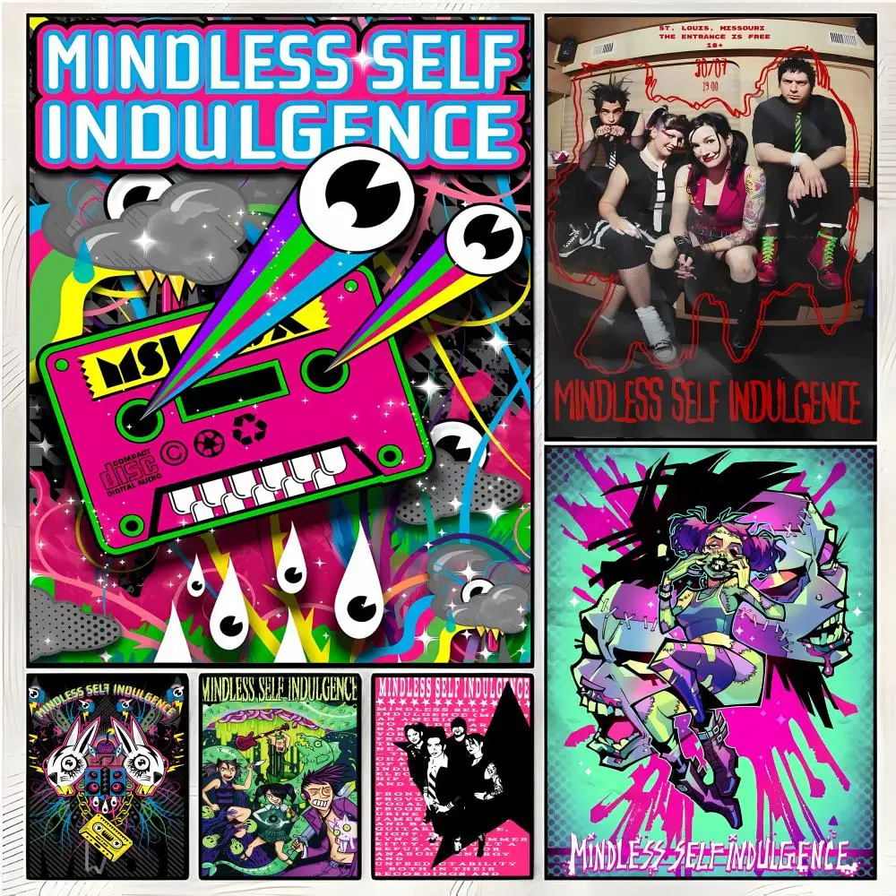 Rebellious Quirky M-Mindless Self Indulgence Poster Superior Home Space Pub Indoor Decorative Art & Home Decor