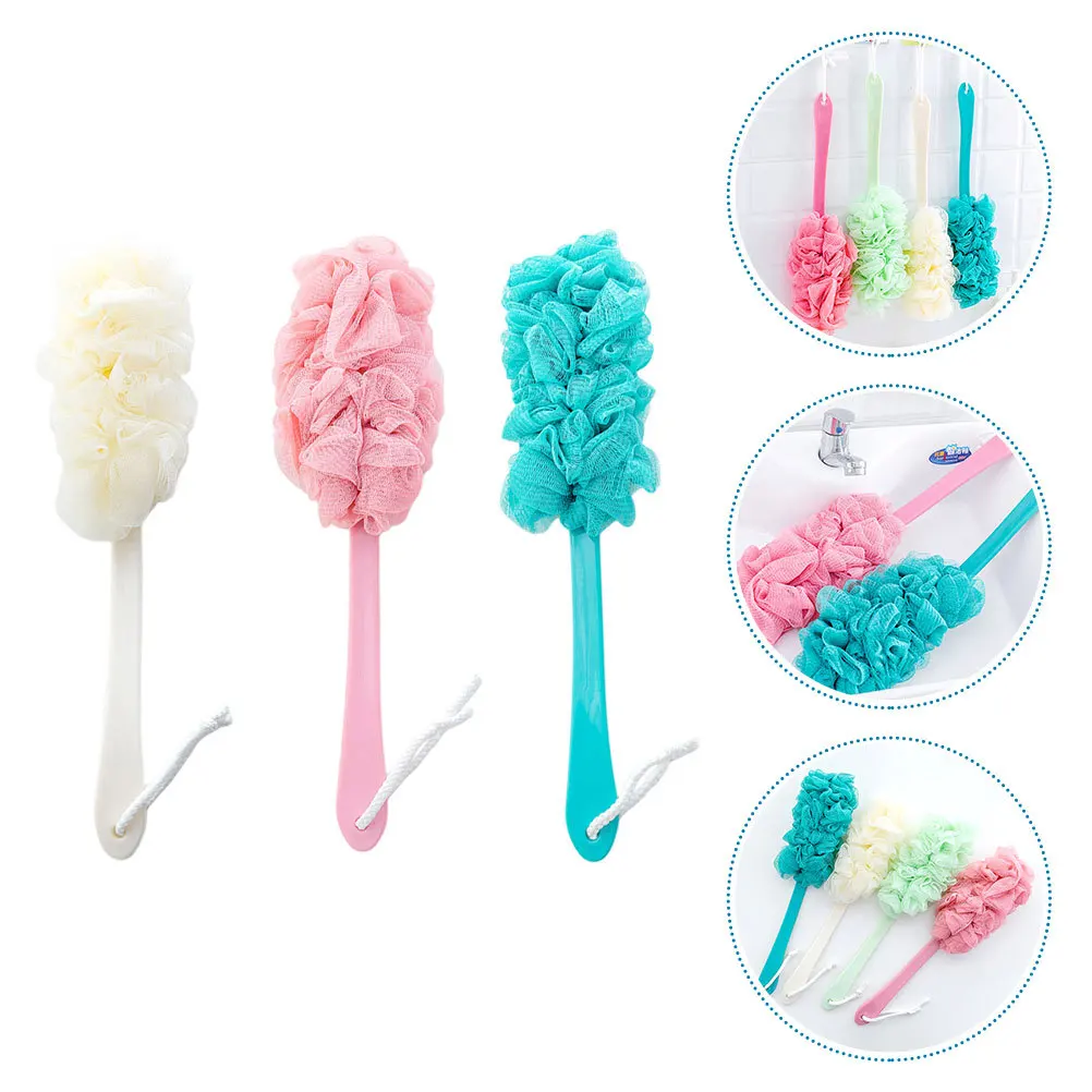 

1Set Bathing Brushes Long Handle Back Cleaning Brush Comfortable Not Hurting Massage Experience Bathing